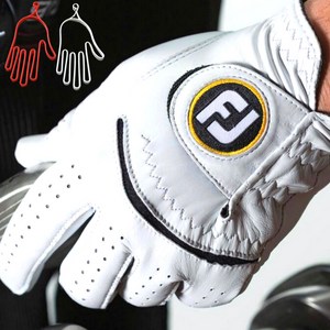 (2023 풋조이 재팬 최신 정품) 천연 양피 남자골프장갑 - 2개 구매시 & 장갑건조기 증정, 화이트, 1개