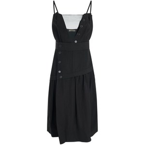 셀린느 버튼다운 미디 드레스, 블랙계열, IT 36(KR 22)