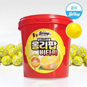 알프스스트롱 롤리팝 비타씨 막대사탕 -레몬맛, 30개, 10g