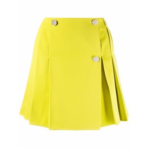 보테가 베네타 플리츠 더블 브레스티드 스커트, 그린계열, Italy 38