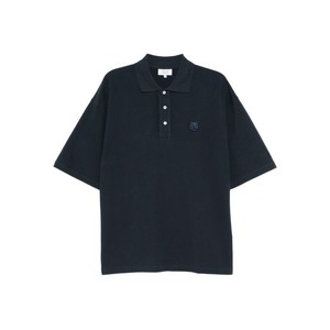 메종키츠네 볼드 폭스 헤드 패치 폴로 셔츠, 블루계열, Standard L(KR 105)