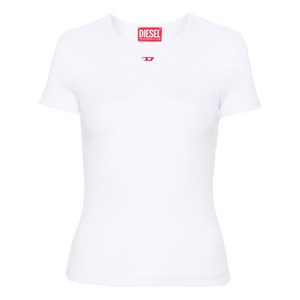 디젤 T-엘레-롱-D 로고 패치 티셔츠, 화이트계열, Standard S(KR 55)