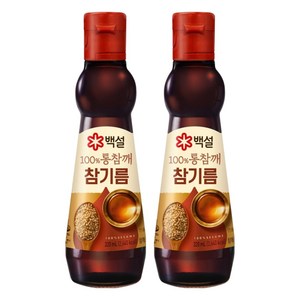 백설 100% 통참깨 참기름, 320ml, 2개