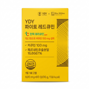 YDY 파이토 레드큐민 커큐민, 60정, 1개