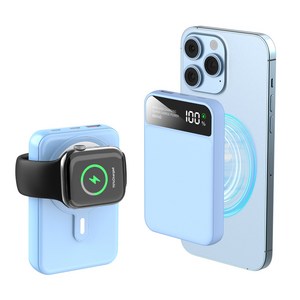 THOUSTA 무선 3in1 대용량 PD 22.5W QC3.0 고속충전 맥세이프 보조배터리 10000mAh