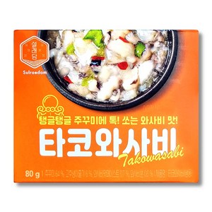 푸드라인_ 설래담 타코와사비, 80g, 3개