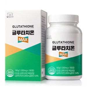 글루타치온 MAX 6개월분 1000mg x 180정 리포좀 식약청 HACCP 인증, 180정, 1개