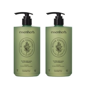 에센허브 티트리 딥 클린 스칼프 샴푸, 500ml, 2개