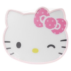 Bantang 산리오 캐릭터 얼굴 모양 도마, 30 x 26.3c..., 헬로키티 핑크, 1개
