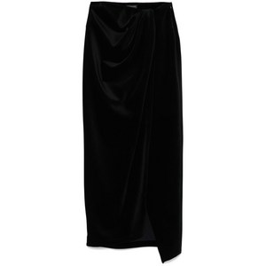 발렌시아가 벨벳 미디 스커트, 블랙계열, France 38(KR 66)