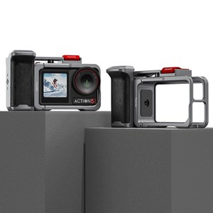 FLYMILE DJI 오스모 액션 3/4/5 프로 전용 스트리트 스냅 핸들 세트 콜드슈 확장 모듈형 알루미늄 핸드그립 충격방지 미끄럼방지 촬영 액세서리 풀세트