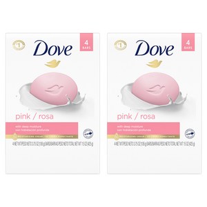 도브 핑크 로사 뷰티 바 4개입, 425g, 2개