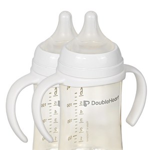 순수아 더블하트 3세대 전용 젖병손잡이 고급형 화이트, 젖병손잡이 고급형-..., 1세트