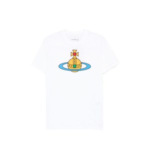 비비안웨스트우드 구체 그래픽 티셔츠, 화이트계열, S(KR 95)