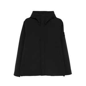 스톤 아일랜드 소프트셸 후드 파카, 블랙계열, Standard XXL(KR 110)