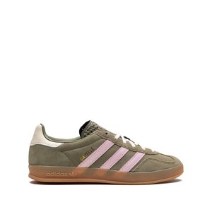 아디다스 가젤 인도어 포커스 올리브 스니커즈, US 9.5(KR 265), 그린계열