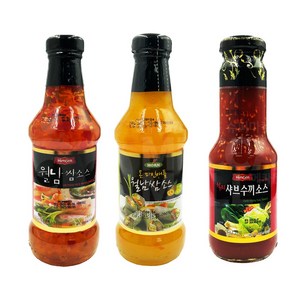 (메카몰) 월남쌈소스 3종 세트 // 하이몬 월남쌈소스 230ml + 몬 파인애플소스 295ml + 몬 칠리 샤브 수끼소스 295ml, 1세트