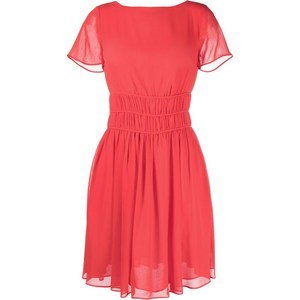 엠포리오아르마니 A라인 골지 웨이스트 드레스