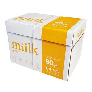 밀크 미색 B4 복사용지 B4용지 80g 2500매 1박스, 단일사이즈