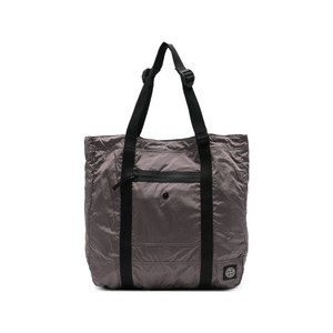 스톤 아일랜드 로고 패치 토트 백