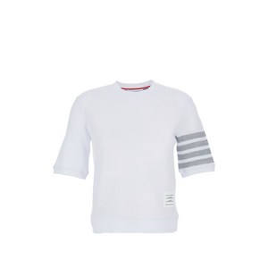 톰 브라운 4 바 스트라이프 크루 넥 티셔츠, 화이트계열, Italy 38(KR 44)