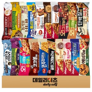 단백질바 & 에너지바 20종류 총 20개 (포스트 켈로그 닥터유 오그래놀라 커클랜드 네이처벨리 롯데 (단백질바 8종류 + 에너지바12종류)), 40g, 1세트