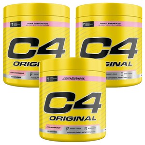 셀루코어 C4 오리지널 프리-워크아웃 핑크 레모네이드, 408g, 3개