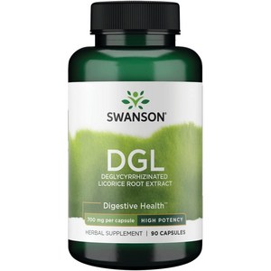 스완슨 DGL Deglycyrrhizinated 리코리스 루트 추출물 하이 포텐시 700mg 캡슐, 90정, 1개