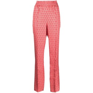 페라가모 하이 웨이스트 팬츠, 레드계열+베이지계열, Italy 42(KR 66)