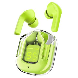 SMABAT 블루투스 5.1 무선 이어폰 통화 소음 취소 투명디스플레이 스포츠 뮤직 이어폰