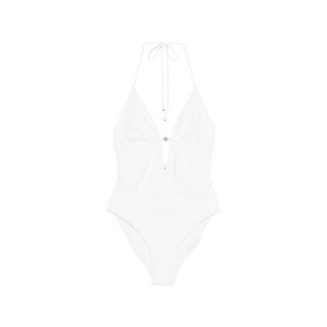 토리 버치 로고 디테일 수영복, 화이트계열+블랙계열, Standard S(KR S/M)