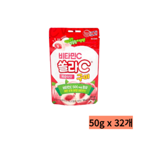 고려은단 쏠라C구미 복숭아맛 구미, 32개, 50g