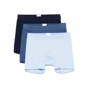 폴로랄프로렌 로고 웨이스트밴드 복서 브리프 3팩 세트, 블루계열, XXL