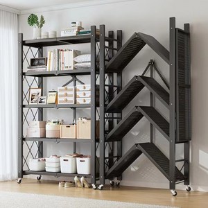 Tiger Pavilion 3단4단5단원터치 접이식 이동가능 철제 스탠드 선반