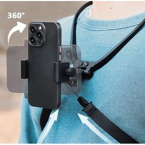 야외 촬영 라이브 목걸이형 가슴 고정 휴대폰 거치대