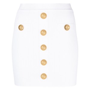 발망 골지 니트 미니 스커트, 화이트계열, France 38(KR 66)