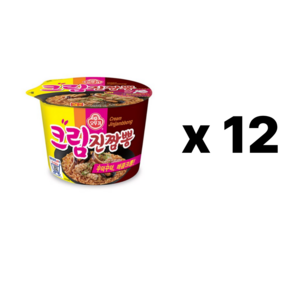 오뚜기 크림진짬뽕 컵 105g, 12개