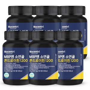 소연골 콘드로이친 1200 MBP 식약청 HACCP 인증, 60정, 6개
