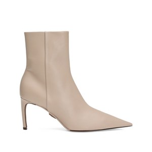 돌체앤가바나 포인티드 토 지퍼 앵클 부츠 75mm, Europe 37(KR 240), 베이지계열