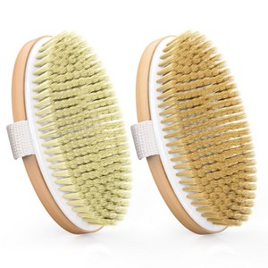 POPCHOSE 핸드 바디 브러쉬 샤워 브러쉬 타원형 우드 + 사은품