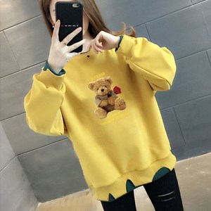 밀크봉봉 월드소년 가을 긴팔 여자 맨투맨 티셔츠