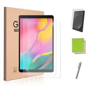 갤럭시탭A 10.1 호환 강화유리 액정보호필름 2장+후면필름+터치펜+클리너 SM-T510N T515N 케이스나라