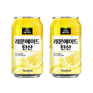 미닛메이드 레몬에이드 탄산음료, 355ml, 24개