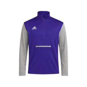 아디다스 팀 이슈 지퍼 스웨트셔츠, 바이올렛/보라계열+그레이계열, XXL(KR 115)
