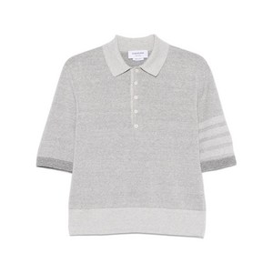 톰 브라운 4 바 스트라이프 코튼 폴로 셔츠, 그레이계열, Numeric 2(KR 100)