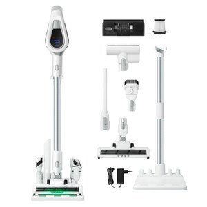 비브르 최신형 무선 청소기 흡입력 좋은 거치대 +물걸레+침구브러쉬 포함