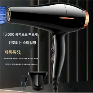 초고출력 헤어 드라이어 빠른 건조 음이온 기능 미용실용 헤어드라이어