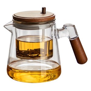 Qiaokao 거름망 찻주전자, 600ml, 클리어, 1개