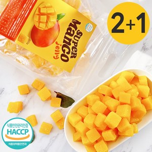 슈퍼 애플 망고젤리 과일 디저트 간식 mango jelly 개별 낱개 포장 HACCP 가공, 3박스, 500g