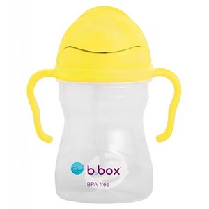 비박스 젤라또 컬러 손잡이 빨대컵, 레몬옐로우, 240ml, 1개